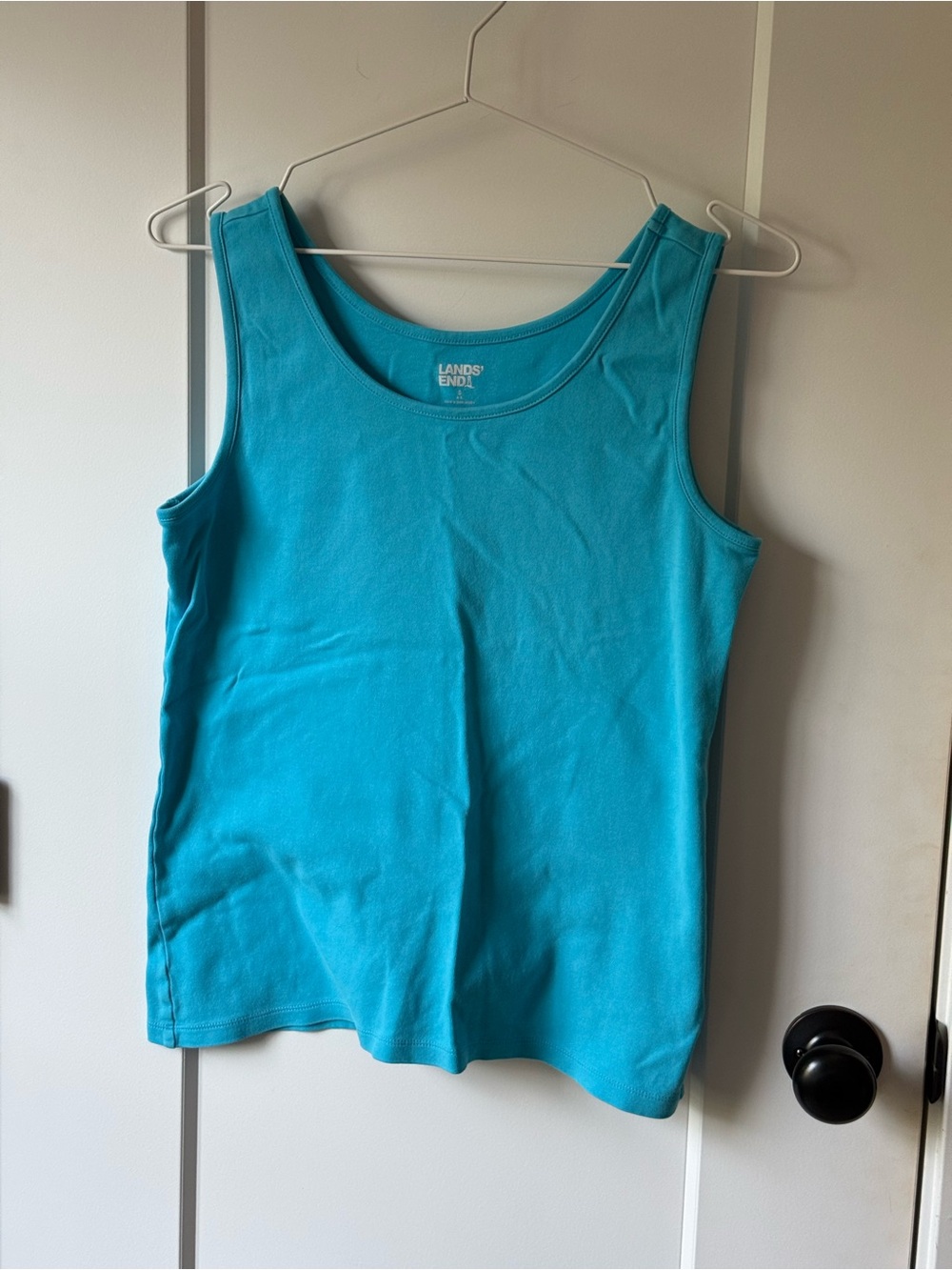 Lands' End Women's Tank Top - Turquoise Blue